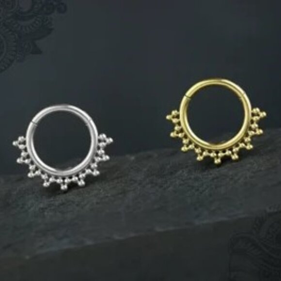 Gold Septum Ring - Picture 1 of 1